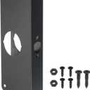 PATIKIL Door Reinforcement Plate, 1 Set Doors Reinforce Repair for 1-3/8" Thick Door 9" Size Door Knob Lock Latch Deadbolt Cover Plate Home Security, Black