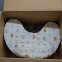 Momcozy Innovative Safety Guard Nursing Pillow - Firm & Springy Memory Foam - Stable, Ergonomic Support & Comfort - Wider Breastfeeding Cushion, Adjustable, Removable Cover, Baby Safety Certified (Original, Starry Sky)