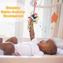 2 x Sensory Montessori Baby Toys, Infant Toddler Travel Toys for Boy Girl, Soft Pull String Fidget Early Educational Learning Bath Toy for 18M+ Autism Birthday Gifts Christmas Stocking Stuffers, Blue