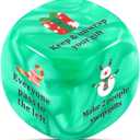 Delujouberst Santa Swap Gift Exchange Dice Christmas Party Games Gift for Families Exchange Dice Games for Women Men Christmas Stocking Stuffers White Elephant Gifts Santa Swap Dice Games for Her Him