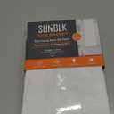 SUN+BLK Kinsley Lined Textured Total Blackout Light Blocking Noise Reducing Grommet Single Curtain Panel, Silver, 52x84