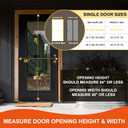 Fiberglass Magnetic Screen Door Fit Door Size 38 x 82 in- Heavy Duty Fiberglass Screen Door Mesh for Interior Door, Patio and Sliding Doors - Door Screen Magnetic Closure Let Fresh Air in