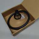 BGL 304 Stainless Steel Towel Ring Hanging Round Simple Black Towel Circular Holder