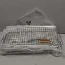 Pull Out Cabinet Organizer(11" W x 21" D), 2 Tier Wire Basket Slide Out Shelf Storage with Wood Handle, Pull Shelf Drawers for 12-1/4 Cabinet Opening, Chrome