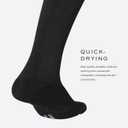 2XU Unisex 24/7 Compression Socks - Enhance Circulation & Reduce Fatigue - Black/Black (Black)