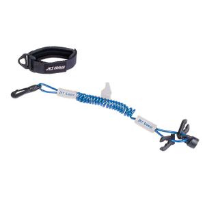 Kwik Tek ULTIMATE LANYARD, Blue and Silver, for PWCs, One Size (UL-3)