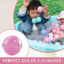 Ball Pit Balls for Toddlers 1-3, 500pcs Crush Proof Plastic Balls for Girls Ball Pit, BPA Free Non-Toxic Play Balls for Baby Pool, Playhouse, Tent, for Dogs & Pets, White, Clear & Pink