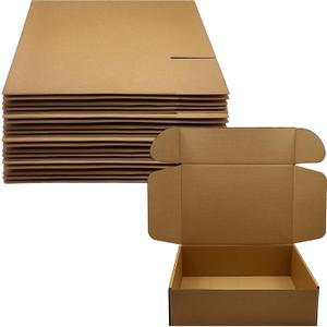 13 x 9 x 4 inch Shipping Boxes Set of 20 Brown Corrugated Cardboard Box Mailer Boxes for Packaging Small Business ShippingMailing Boxes Bulk for Birthday Wedding Party Book Literature Gift Giving