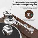 Belt Drive Turntable for Vinyl Record Player,Connect with Bluetooth Speakers or Active Speaker,Built-in Phono Pre-amp,USB Digital Output, Magnetic Cartridge,High-Gloss Wood Design(Brown)