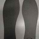 Carbon Fiber Insole 1 Pair, Rigid Thin Foot Plate Shoe Insert for Men Women, Support Turf Toe, Foot Fractures, Morton's Toe, Morton Extension, Hallux Rigidus and Limitus - Alternative to Post Op Shoe (Black-1 1 Pair (Left + Right))