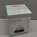 Glass Dome Essential Oil Diffuser with Glass Reservoir & Wood Base-No Plastic, 200ml Ultrasonic Diffuser for Aromatherapy with Timer 7 Color Light Auto-Off for Home Office Yoga Pilates (Yellow)