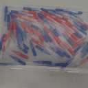 120Pcs Interdental Brushes 2 Sizes, 360 Bendable Soft Bristles Braces Brush Dental Brushes Between Teeth Gum Interdental Brushes for Gum Braces Oral Teeth Cleaning Tool (Blue + Red)