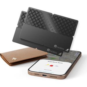 2025 [Apple MFi Certified] (iOS Only) Bluetooth Tracker Smart Finder for Apple Find My iPhone Card Wallet GPS Tracker, 5-10 Years Battery, Keys Finder and Item Locator for Keys, Bags, Passport