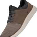 YOLARK Men Casual Dress Shoes Fashion Sneakers Lightweight Breathable Laceless Walking Shoes Gym Tennis Athletic (9.5, Khaki)