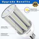 2 Pack 150W LED Corn Light Bulb, Super Bright 150Watt Corn Bulbs, E26 Base with E39 Adapter,5000K,18000LM LED Light Bulb for Garage Warehouse Workshop Barn (150W)
