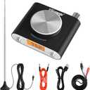 Facmogu FM Radio Receiver, Professional Si4730 Radio Receiver with 33ft Long Cables Antenna, Mini FM Global Frequency HiFi Support Type -C Interface & 3.5mm Audio Output