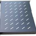 A Pack 2 PCS Fixed Shelf for Server Rack Cabinets Adjustable from 28" to 38" Depth
