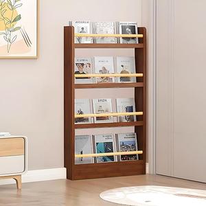 Book Shelf, Behind The Door Bookshelf, 2-Tier Behind The Door Shelf, Children’s Bookshelf Kids Bookcase Storage Shelves for Bedroom, Living Room, Home Office