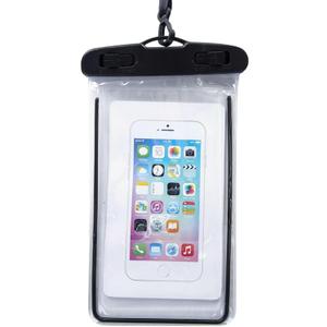 2pcs Glow-in-The-Dark airbag Mobile Phone Dry Bag with Touch Screen Diving Adaptation to iPhone16.15.14.13 Series (Luminous - Black)