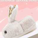 OWIF Kids Toddler Slippers Boys Girls Dinosaur Bunny House Shoes Non Slip Warm Soft Winter Fuzzy Indoor Slipper