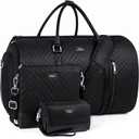 Convertible Garment Duffel Bag for Travel - Carry On Garment Bags With Toiletry Bag Large Weekender Bag for Men Women 2 in 1 Hanging Suitcase Suit Travel Duffel Overnight Bags 4 pcs Set