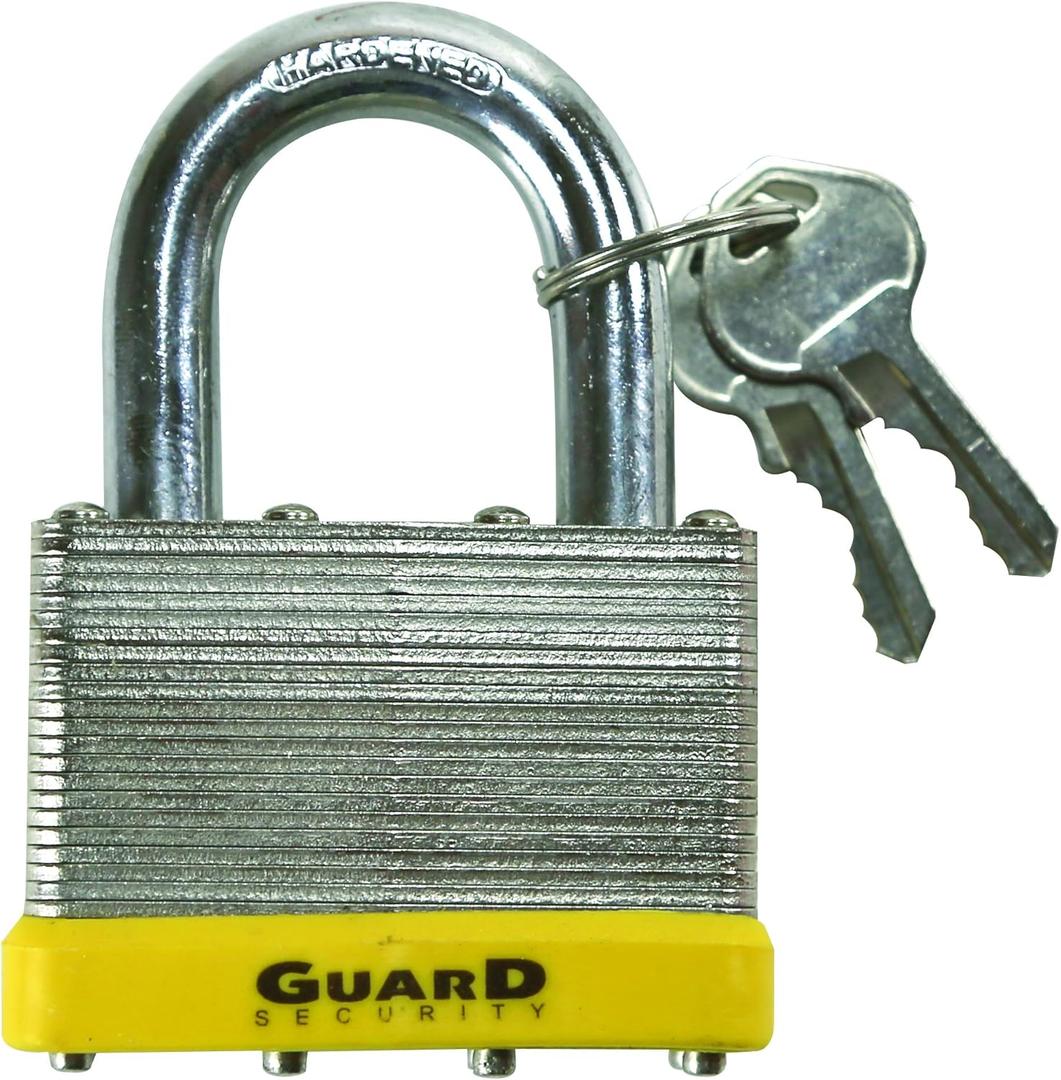 Guard Security 764 Laminated Steel Padlock with 2-5/8-Inch Standard Shackle