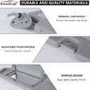 Right Side Sun Visor Fits for 2006-2011 Civic Light Gray with Storage Bag Fits 83280-SNA-A01ZA 83230-SNA-A01ZC