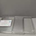 Acrylic Stackable Book Storage Box Bins for Organization Bookcase Cube Storage Sealed Bookshelf