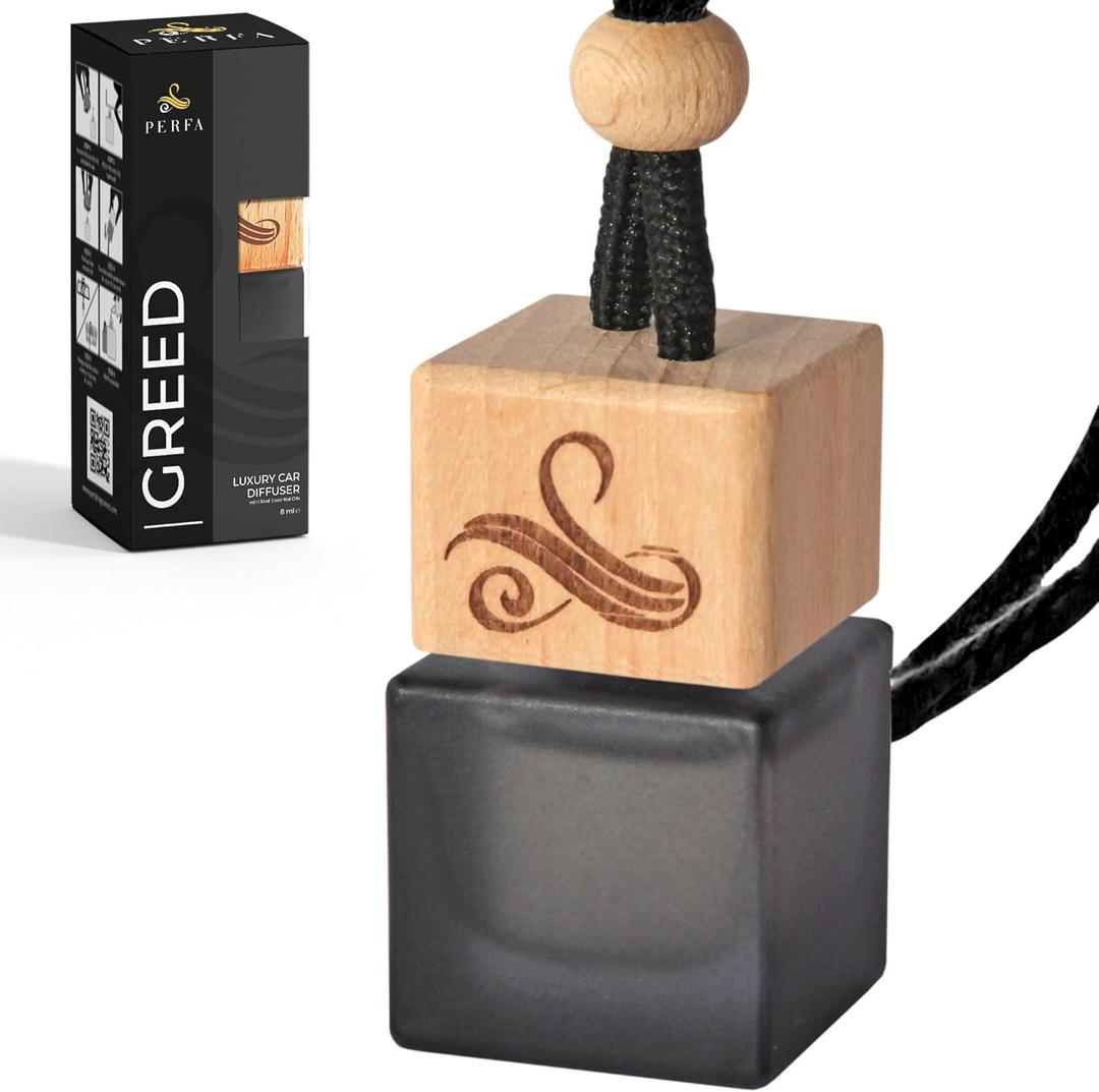 Greed Car Air Freshener for Men | Aventos Perfume Inspired Fragrances | Strong Car Freshener with Odour Eliminator Technology | Creed Air Freshener | Long Lasting Automotive Freshener by Perfa