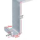 GBGS 10 Pack 3-1/4" Heavy Duty Steel J Hook, Width:3/8" Clevis Hanger for Strut Channel