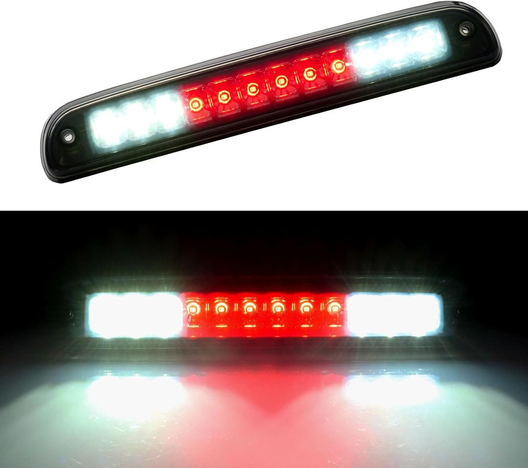 Third 3rd Brake Light LED for 1999-2016 Ford F250 F350 F450 F550 Super Duty, 1993-2011 Ford Ranger High Mount Rear Cab Brake Lights Assembly, 99-16 F-250 F-350 F-450 F-550 Cargo Stop Light