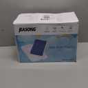 JEASONG Portable Inflatable Toddler Kid Bed with 4 Safety Sides - Air Mattress Electric Pump for Camping, Sleepovers and Home and Travel Use, Compact Crib Sleep Solution - Blue