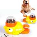 2-in-1 Interactive Dog Toys Food Puzzle Slow Feeder, Safe Dog Food Treat Feeding Dispenser for Dogs and Cats, Promotes IQ Training and Entertainment Reduces Bloating Anti-Gulping Small Animal Bowls