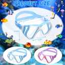 Weewooday 2 Pcs Adults Swimming Goggles with Nose Cover Antifog Clear Diving Mask Clear Wide View No Blurring Tempered Glass Swim Goggle for Adult Men Women Youth