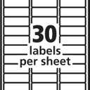 PRES-a-ply Laser Address Labels, 1 x 2.625 Inches, White, Box of 7500, 2 Packs (30606)