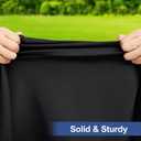 homing Rectangle Table Cloth Cover, Waterproof Polyester Elastic Fitted Tablecloth, Fits for 6 Foot Folding Tables, Washable Table Protector for Picnic, Camping, Outdoor (Black, 24" x 60")