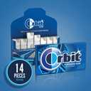 ORBIT Peppermint Sugar Free Gum Individually Wrapped, Bulk Packs of Gum, 12 Packs of 14-Pieces (168 Total Pieces) (EXP 08/01/27)