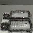 Outdoor Post Lights Lamp Post Light Fixture 2 Pack, Modern Brown Exterior Post Lantern Fixture with Tempered Glass, Anti-Rust Light Posts for Outside for Driveway Patio Garden (No Sensor)