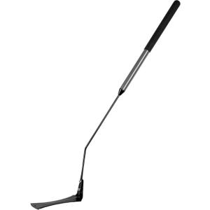 Walensee Grass Whip with Double-Edged Serrated Sharp Steel Blade Weed Grass Cutter with Soft Rubber 22-Inch Handle Cut Tall Grass and Overgrown Weeds in The Yard, Fields, and Ditches, Black,1 Pack
