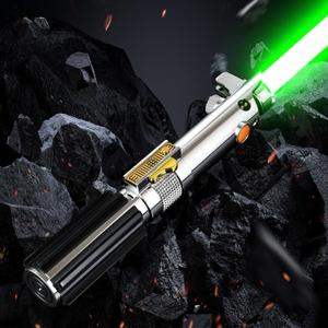 RGB Dueling Lightsaber, Motion Control 39 Sets Sound Effects and 12 Colors Change, Smooth Swing Metal Handle Light Saber for Adults Cosplay Gifts (RGB)