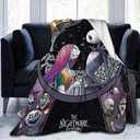 Ankeyoo Nightmare Christmas Ultra Soft Throw Blanket 60"x80" inch Flannel Fleece All Season Light Weight Living Room/Bedroom Warm Blanket