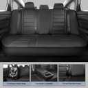 IKABEVEM Car Seat Covers Custom Fit for Honda Accord 2023 2024 2025 2026 Full Set Waterproof Faux Leather Full Coverage Car Seat Protector, Airbag Compatible, All Weather Protection(Black)
