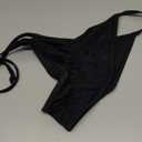 TZLDN Bikini Bottoms for Women Sexy Cheeky Side Tie Scrunch Butt Brazilian String Swimsuit Bathing Suit Bottoms (Large)