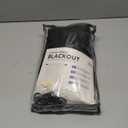 INOVADAY 100% Blackout Curtains for Bedroom, Black Out Curtains 84 Inch Long, Clip Rings Linen Blackout Drapes, Thermal Insulated Room Darkening for Living Room, 2 Panels - Black,W50xL84