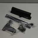 LYNN HARDWARE Medium/Heavy Duty Automatic Door Closer (Matte Black) - Commercial Grade, Contractors Choice, Adjustable Speed & Force, 3 Mounting Options, 3 Hour Fire Rated (DC7016 Model)