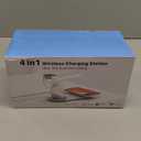 Wireless Charger, 3 in 1 Wireless Charging Station for iPhone with 3-Level Night Light, Fast Charging Adapter, Lamp Charging Station for iPhone 17/16/15/14/13/12, iWatch 3-11/Ultra/SE, AirPods