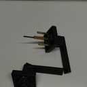 Estmoon 1 Pack Passage Door Handle Matte Black Door Lever, Interior Door Knob Square Heavy Duty Non-Locking Handlesets Hall Closet Handle, Reversible for Right & Left Sided Doors