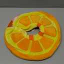 Inflatable Recovery Dog Collar, Protective Donut Cone, Adjustable Soft Collar for Dog and Cat After Surgery Prevent from Biting & Scratching EU002 - Orange M