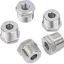 LTWFITTING Bar Production Stainless Steel 316 Pipe Hex Bushing Reducer Fittings 3/4" Male x 1/4" Female NPT Fuel Water Boat (Pack of 5)