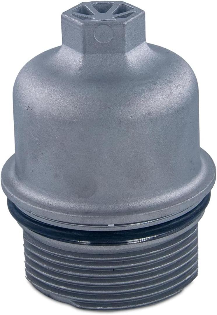 Upgrade Aluminum Oil Filter Cap, Oil Filter Housing Cap Compatible with Jeep 2014-2021 Cherokee Wrangler Gladiator Grand Cherokee with 6 Cyl 3.6L